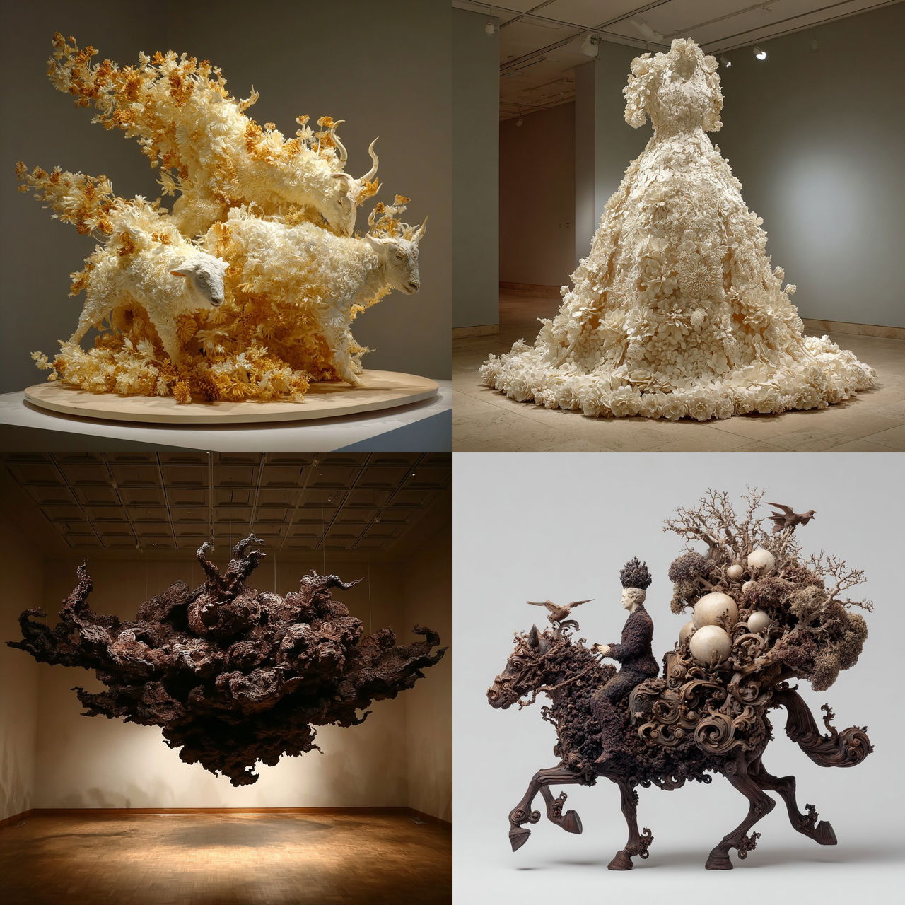Petah Coyne style, Midjourney V7, render 1 of 4