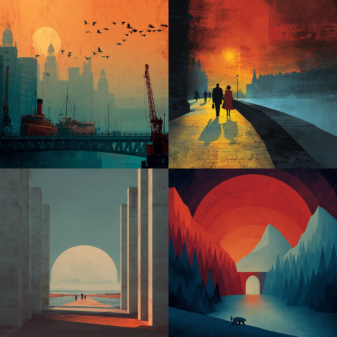 Pete Turner style, Midjourney V7, render 1 of 4