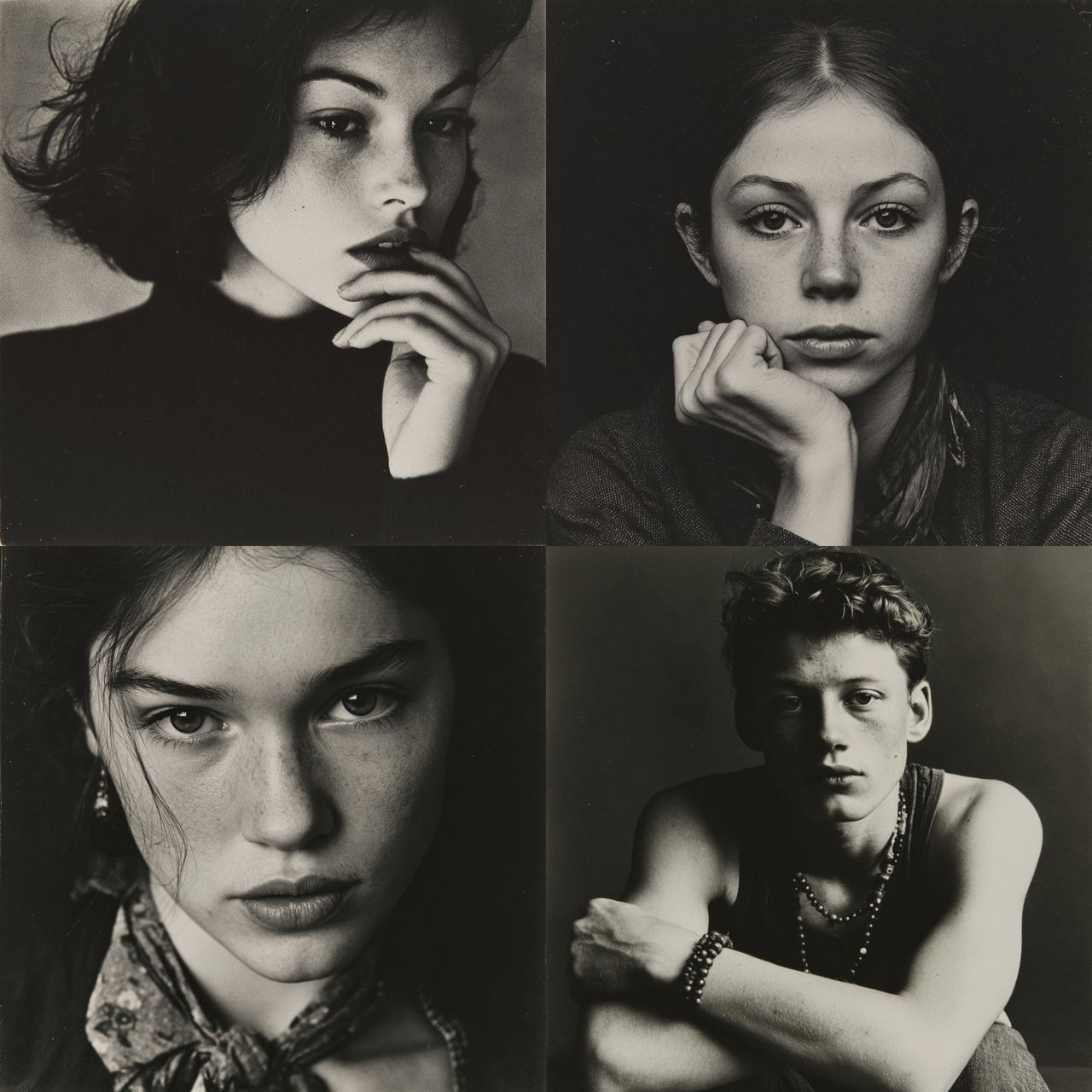 Peter Hujar style, Midjourney V7, render 1 of 4