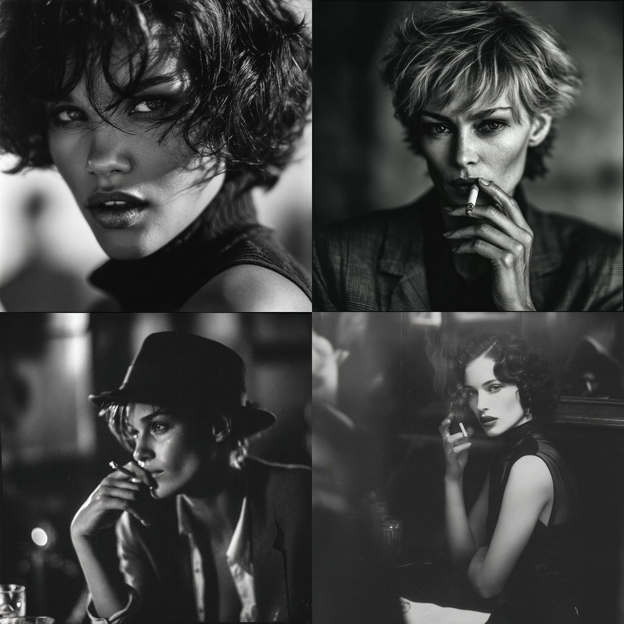 Peter Lindbergh style, Midjourney V7, render 1 of 4
