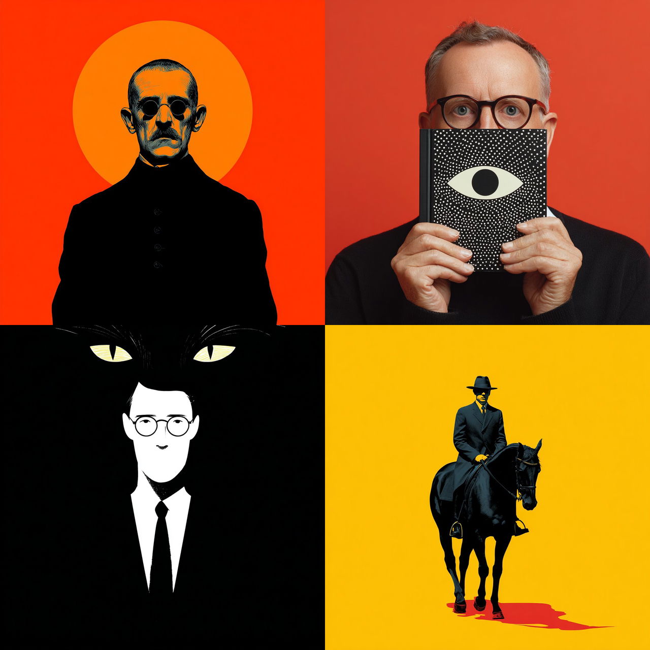 Peter Mendelsund style, Midjourney V7, render 1 of 4