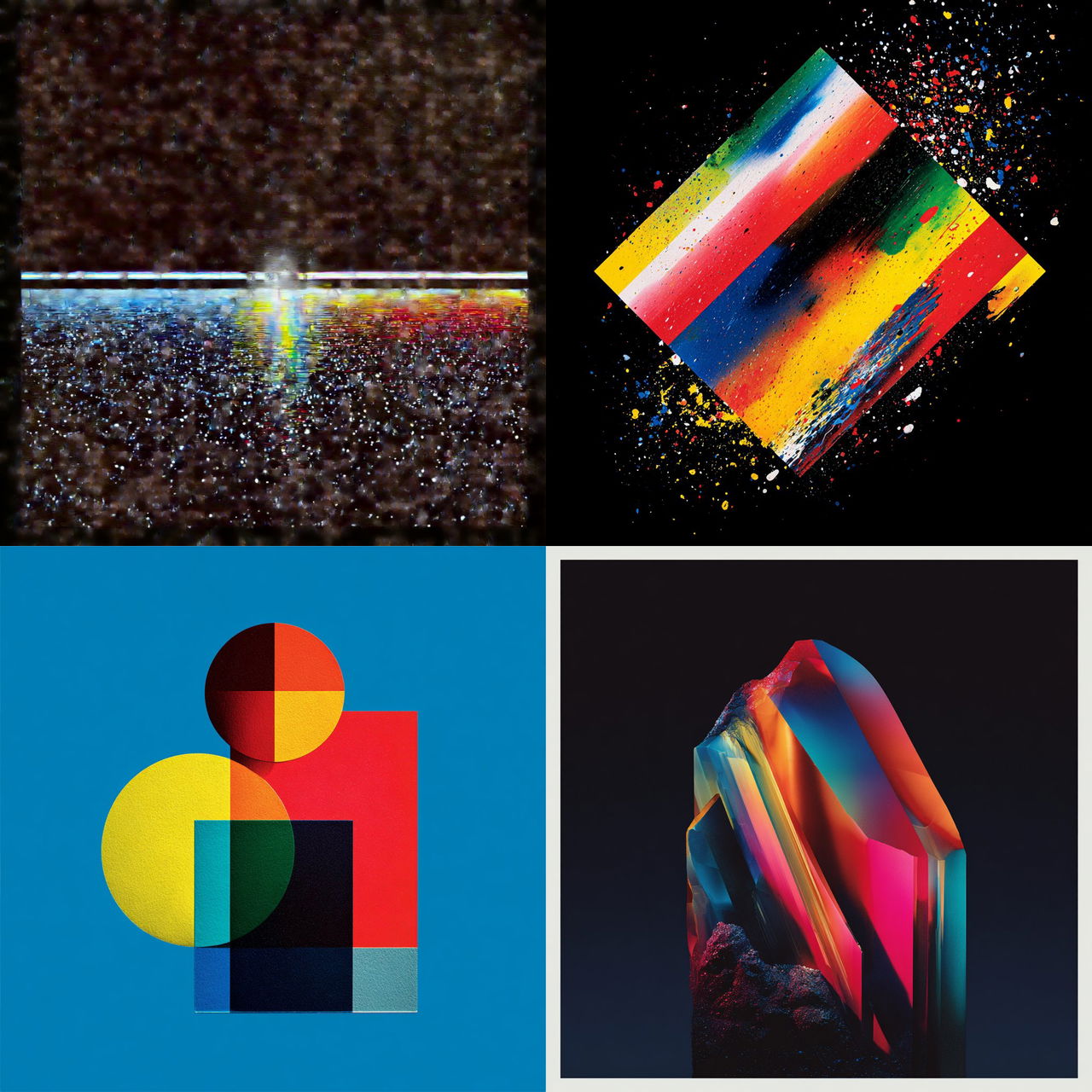 Peter Saville style, Midjourney V7, render 1 of 4