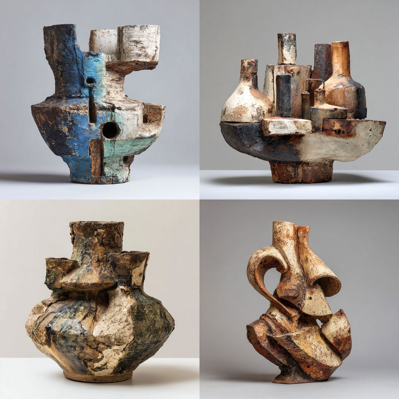 Peter Voulkos style, Midjourney V7, render 1 of 4
