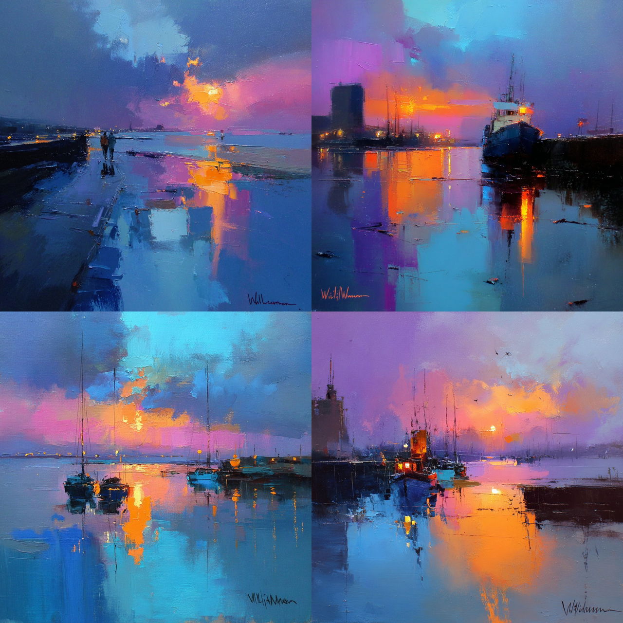 Peter Wileman style, Midjourney V7, render 1 of 4