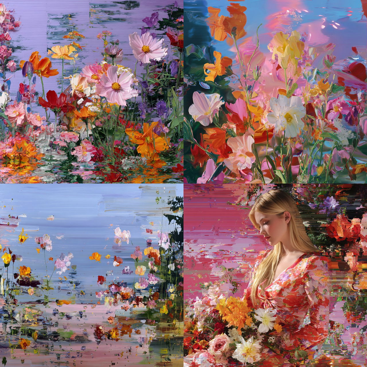 Petra Cortright style, Midjourney V7, render 1 of 4