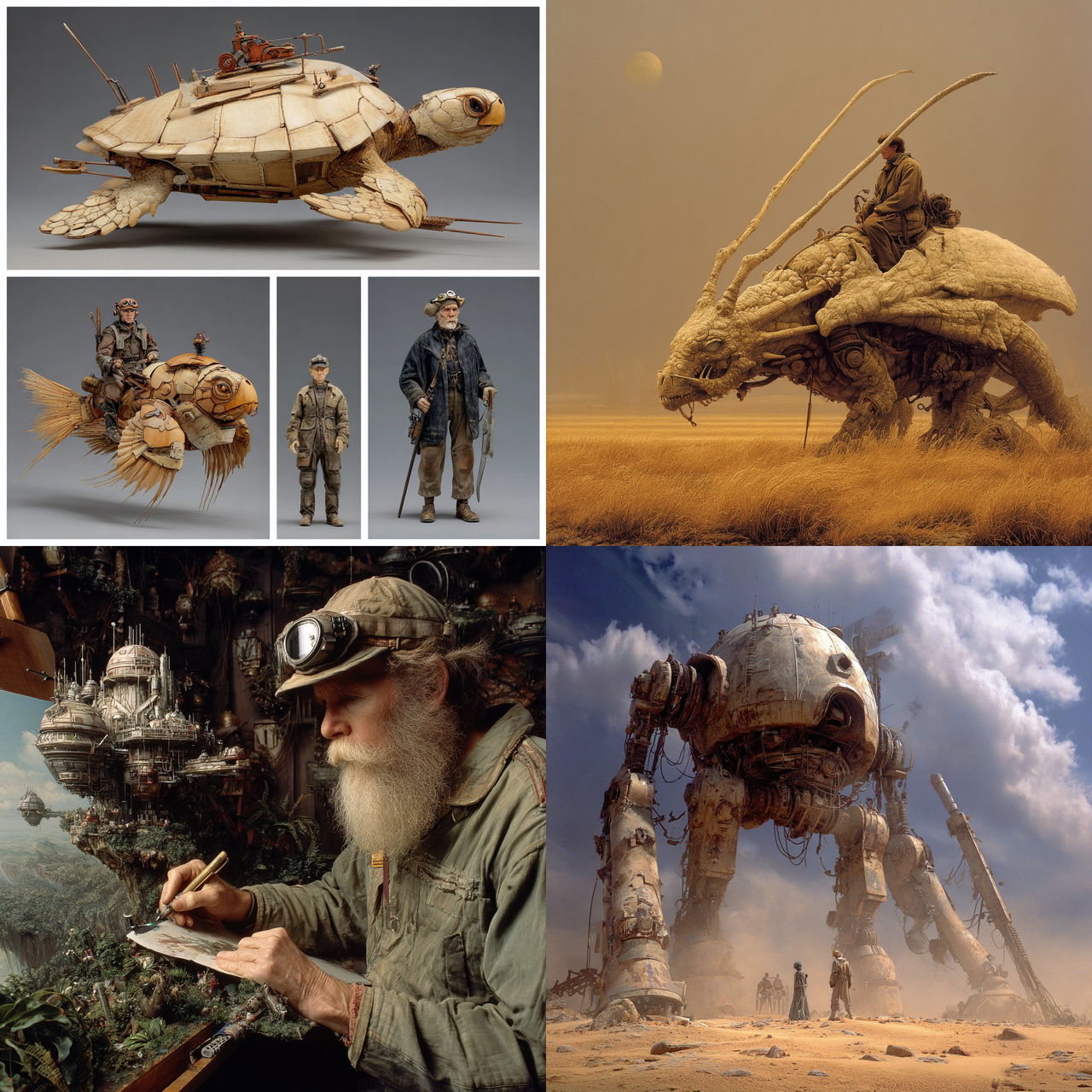 Phil Tippett style, Midjourney V7, render 1 of 4