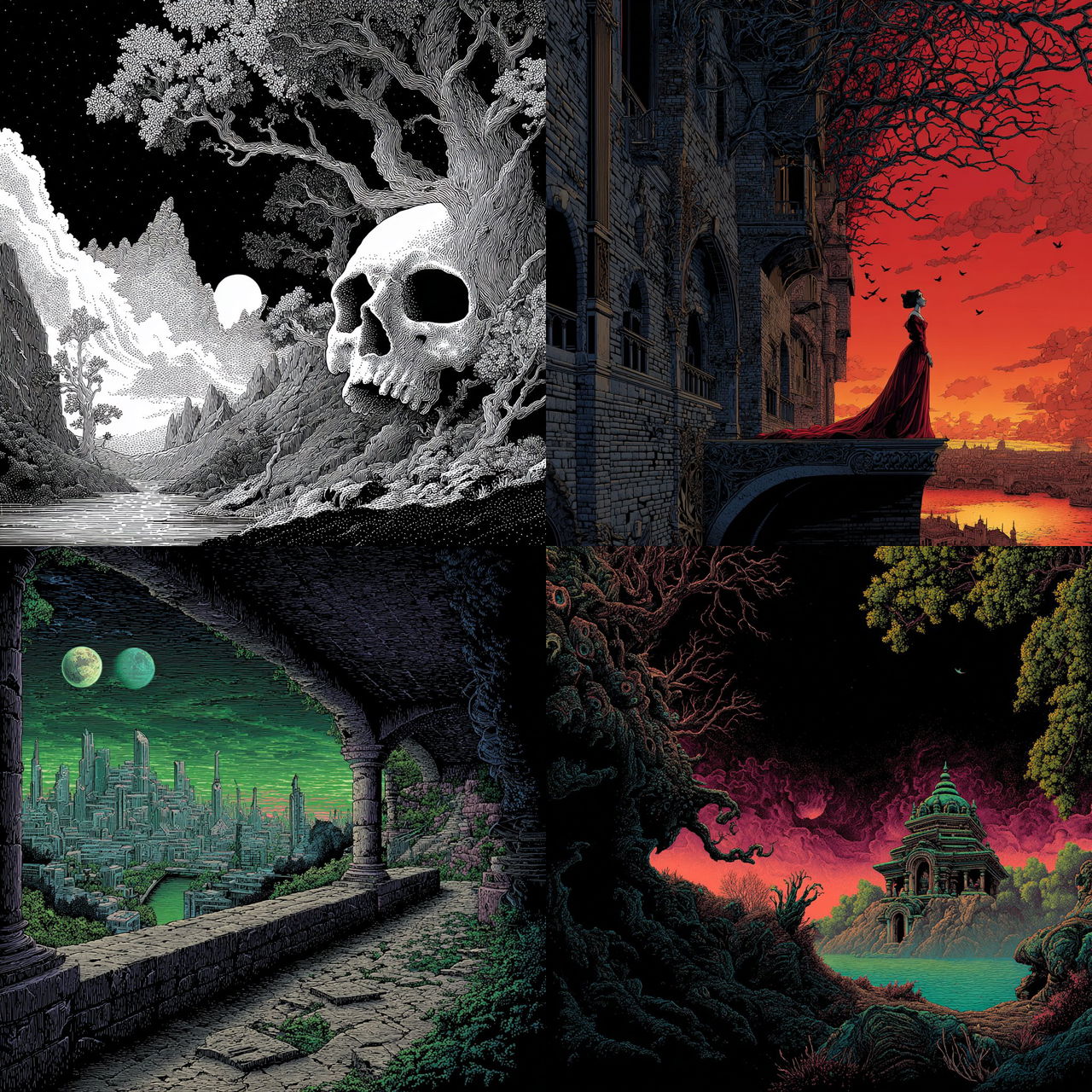 Philippe Caza style, Midjourney V7, render 1 of 4