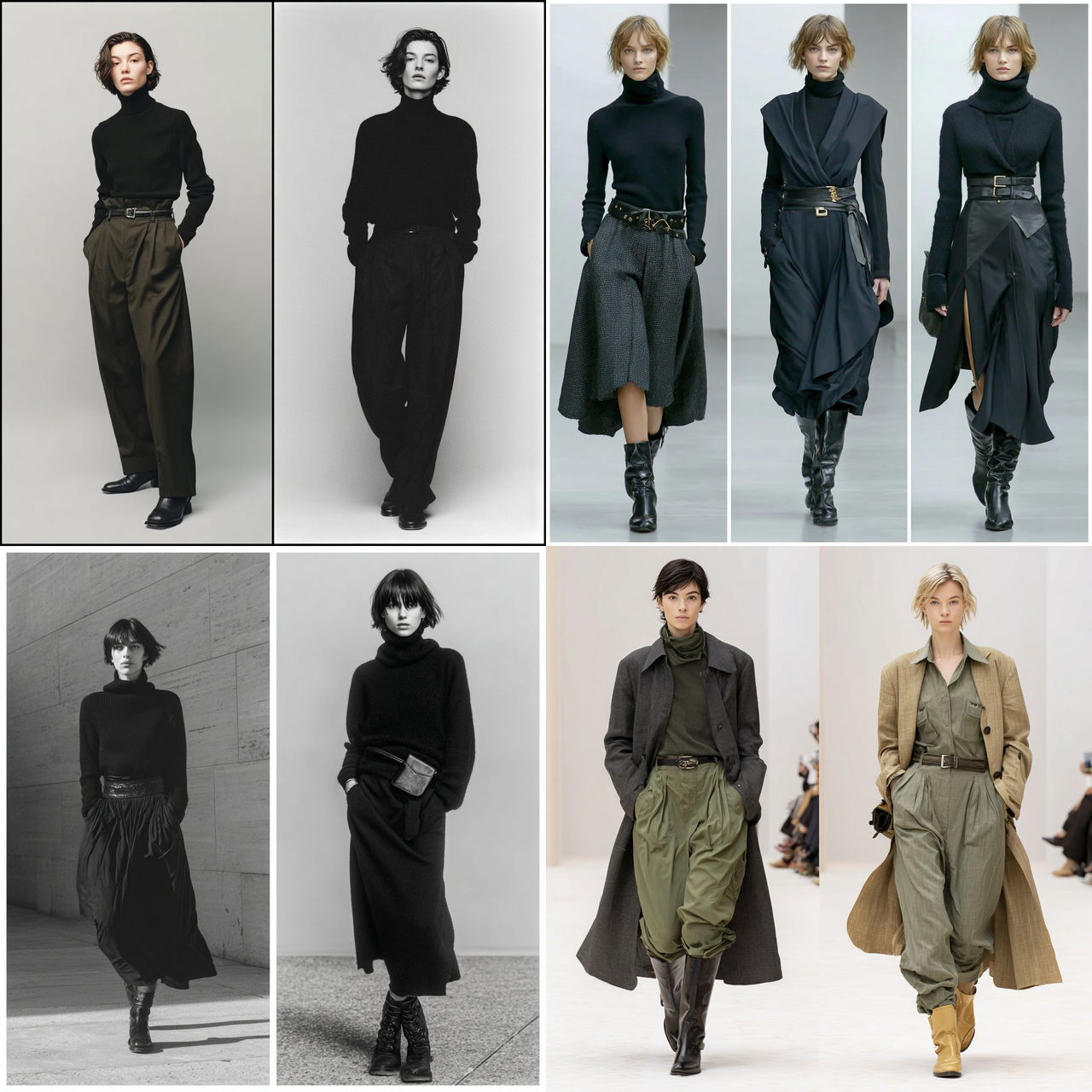 Phoebe Philo style, Midjourney V7, render 1 of 4