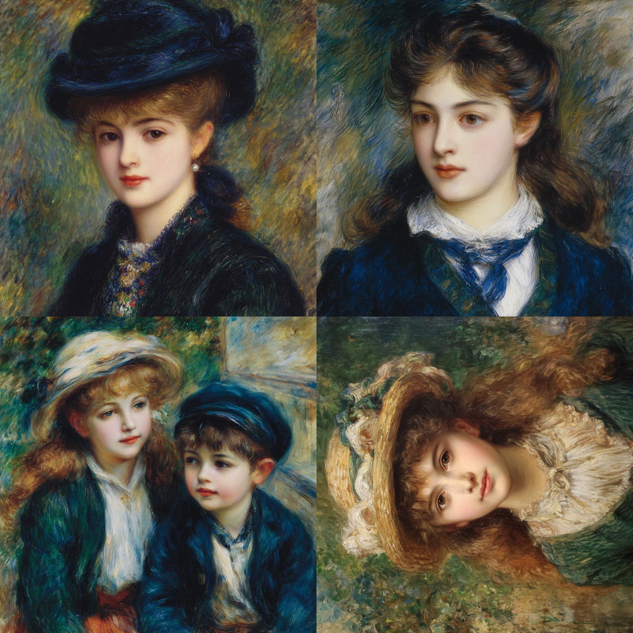 Pierre-Auguste Renoir style, Midjourney V7, render 1 of 4