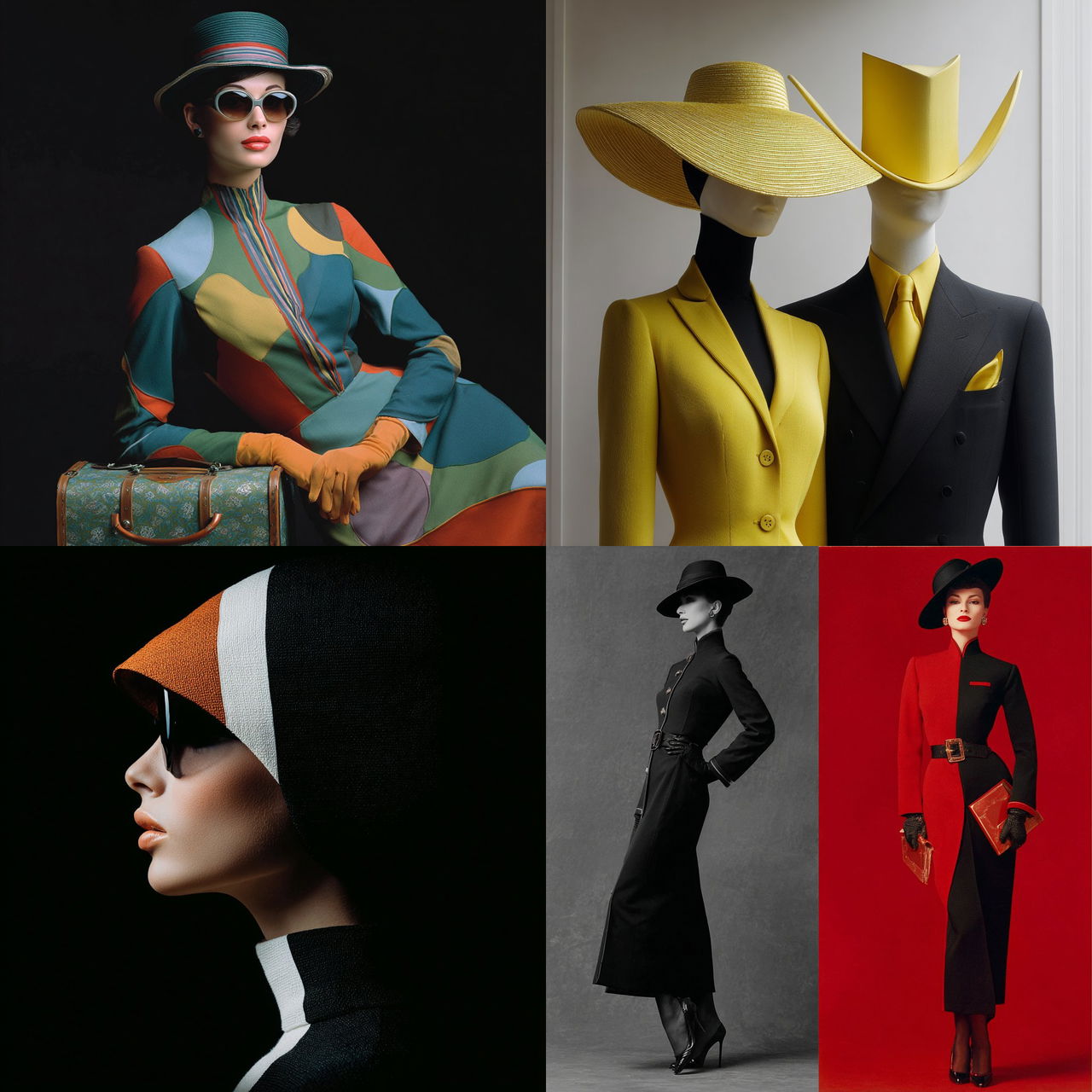 Pierre Cardin style, Midjourney V7, render 1 of 4