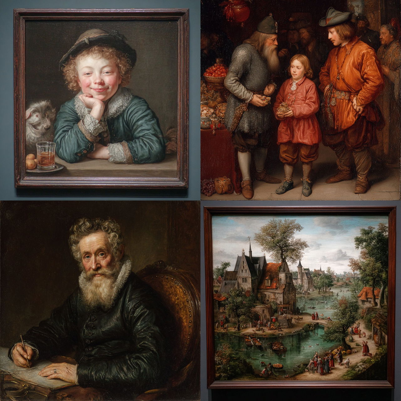 Pieter-Jansz van Asch style, Midjourney V7, render 1 of 4