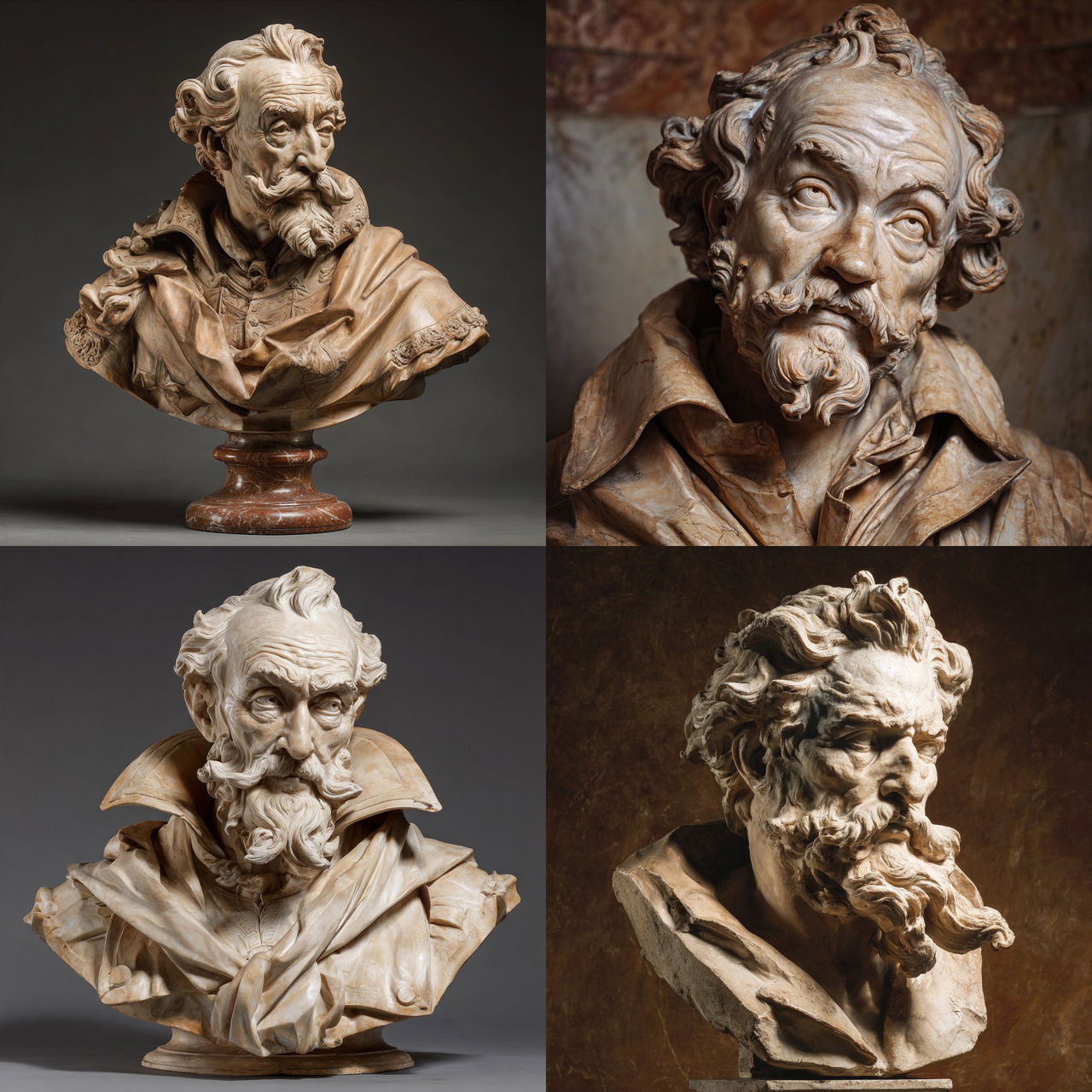 Pietro Bernini style, Midjourney V7, render 1 of 4