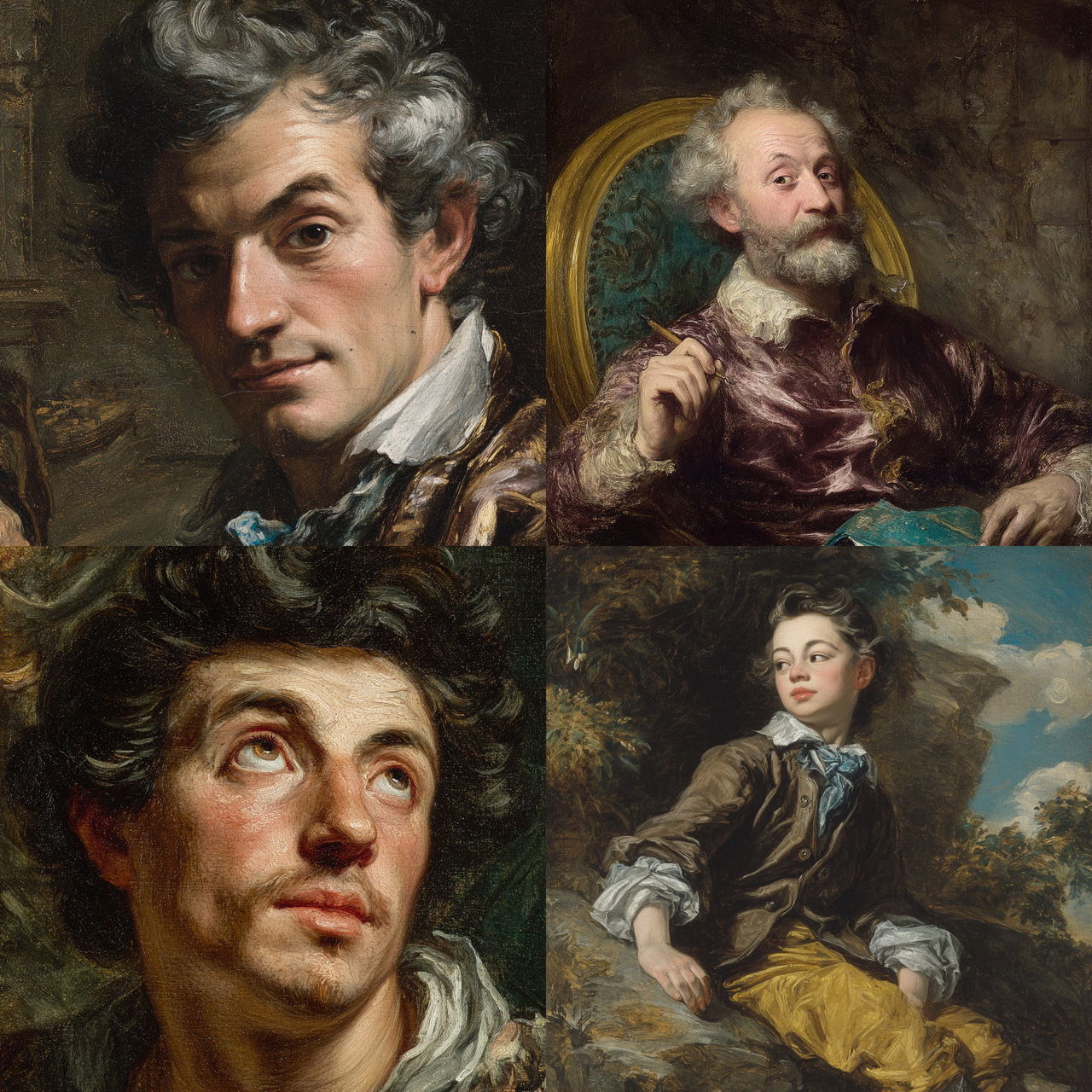 Pietro da Cortona style, Midjourney V7, render 1 of 4