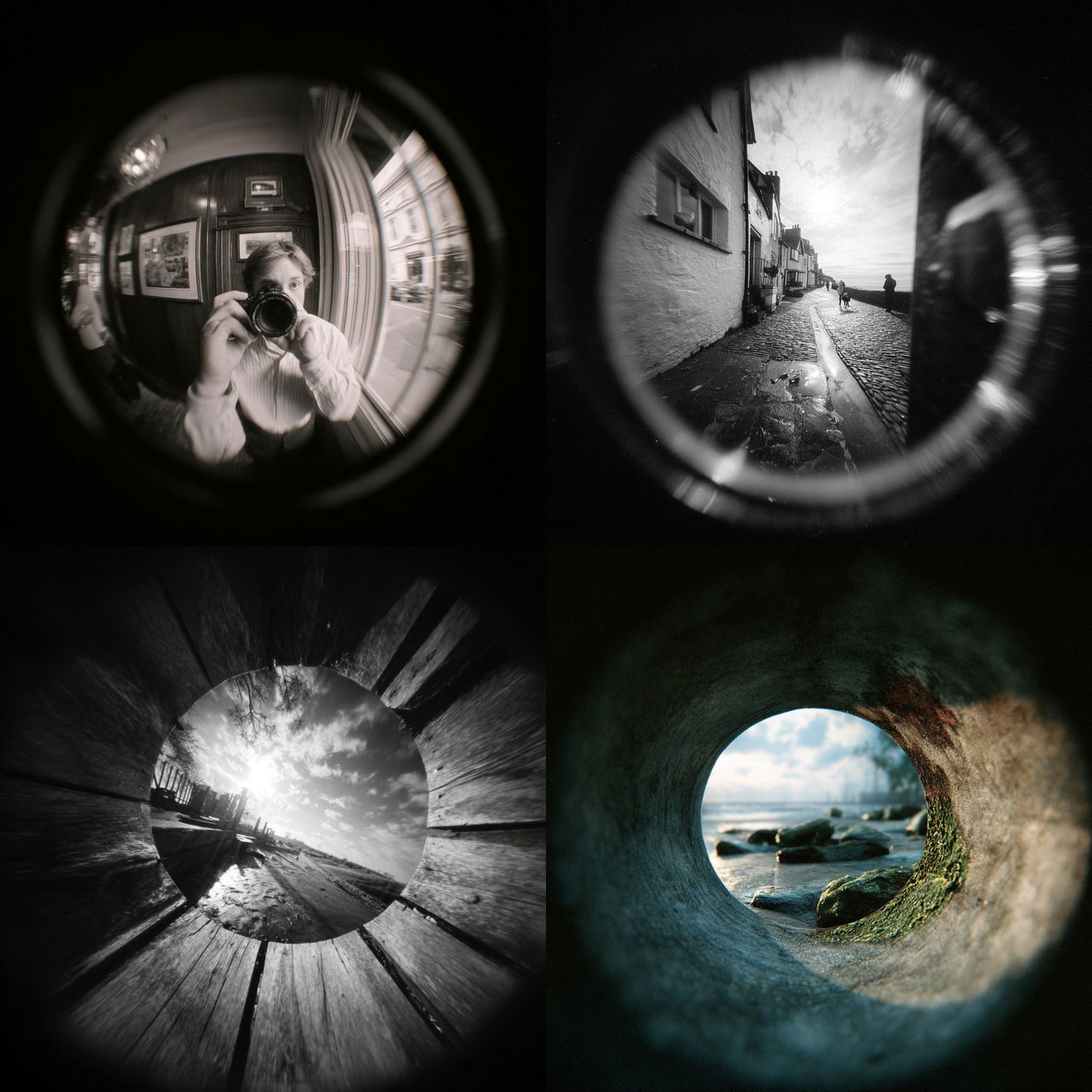 Pinhole lens style, Midjourney V7, render 1 of 4
