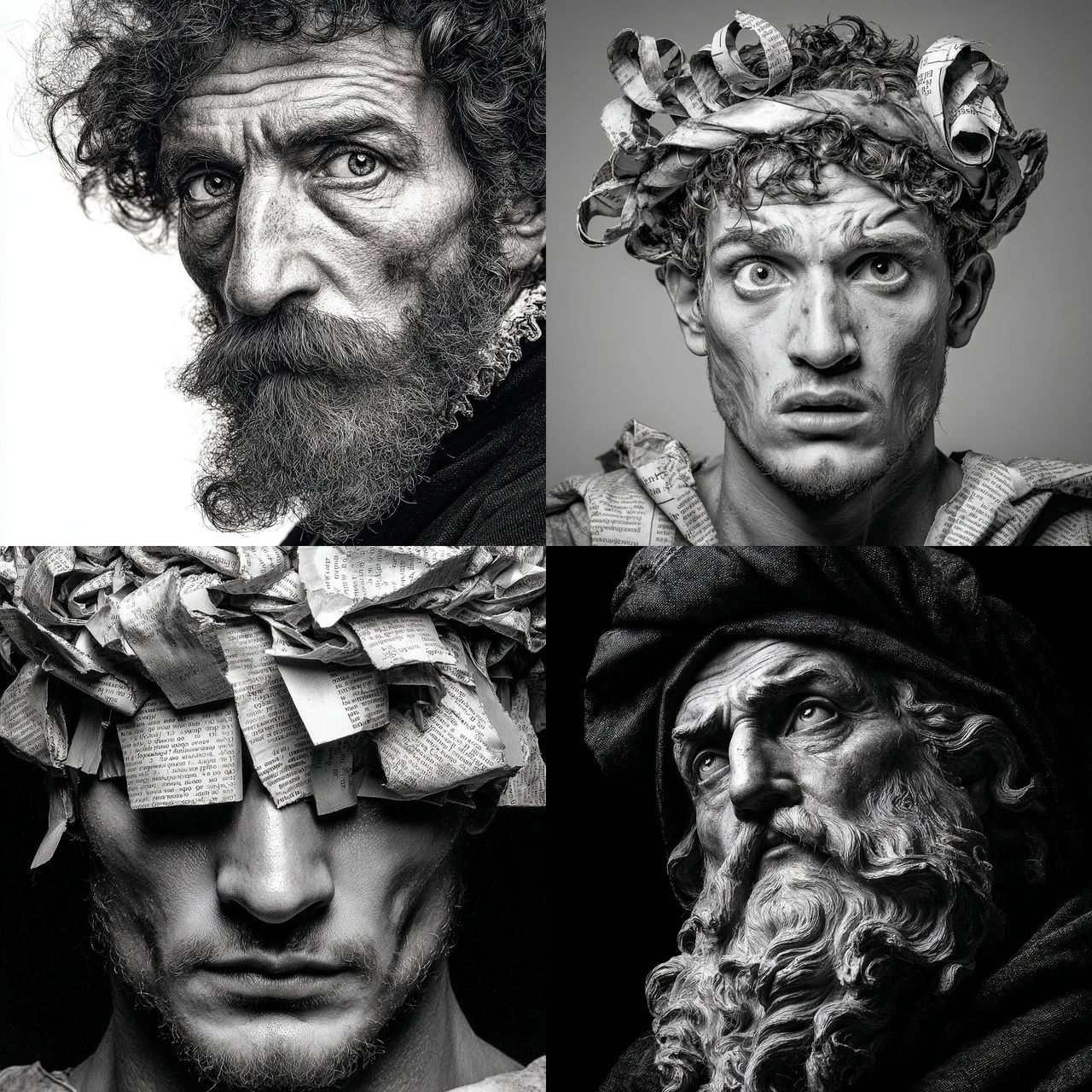 Platon style, Midjourney V7, render 1 of 4