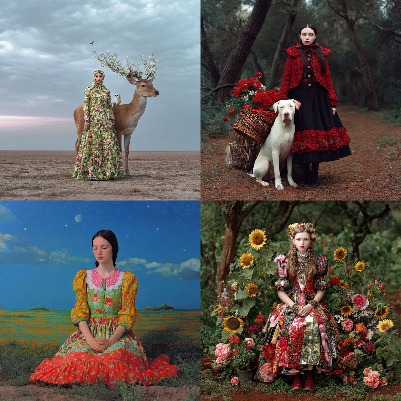 Polixeni Papapetrou style, Midjourney V7, render 1 of 4