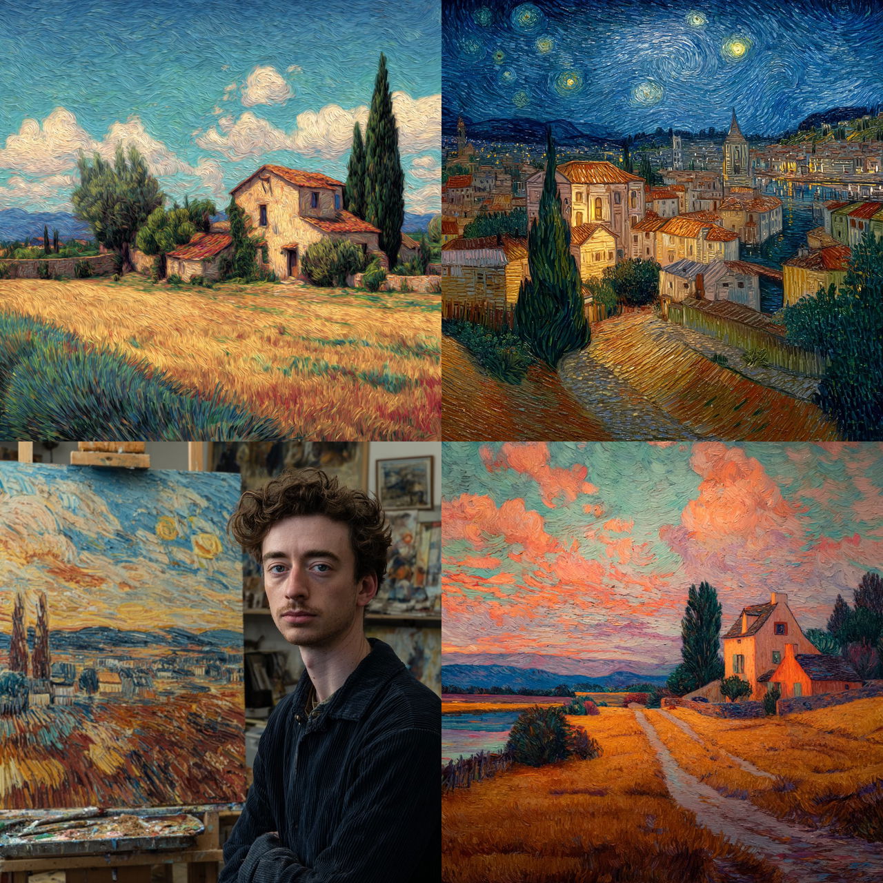 Post-impressionism style, Midjourney V7, render 1 of 4