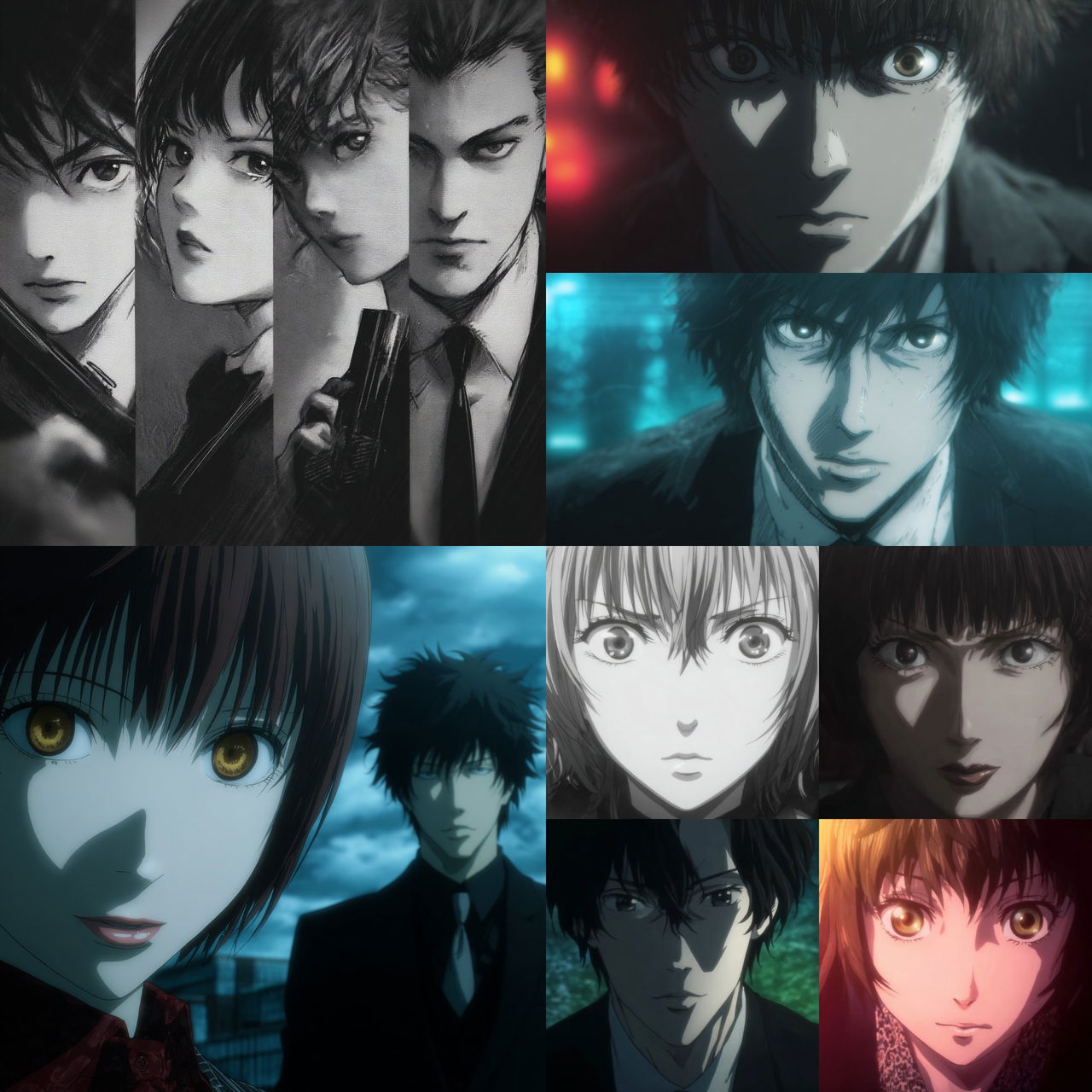Psycho-Pass style, Midjourney V7, render 1 of 4