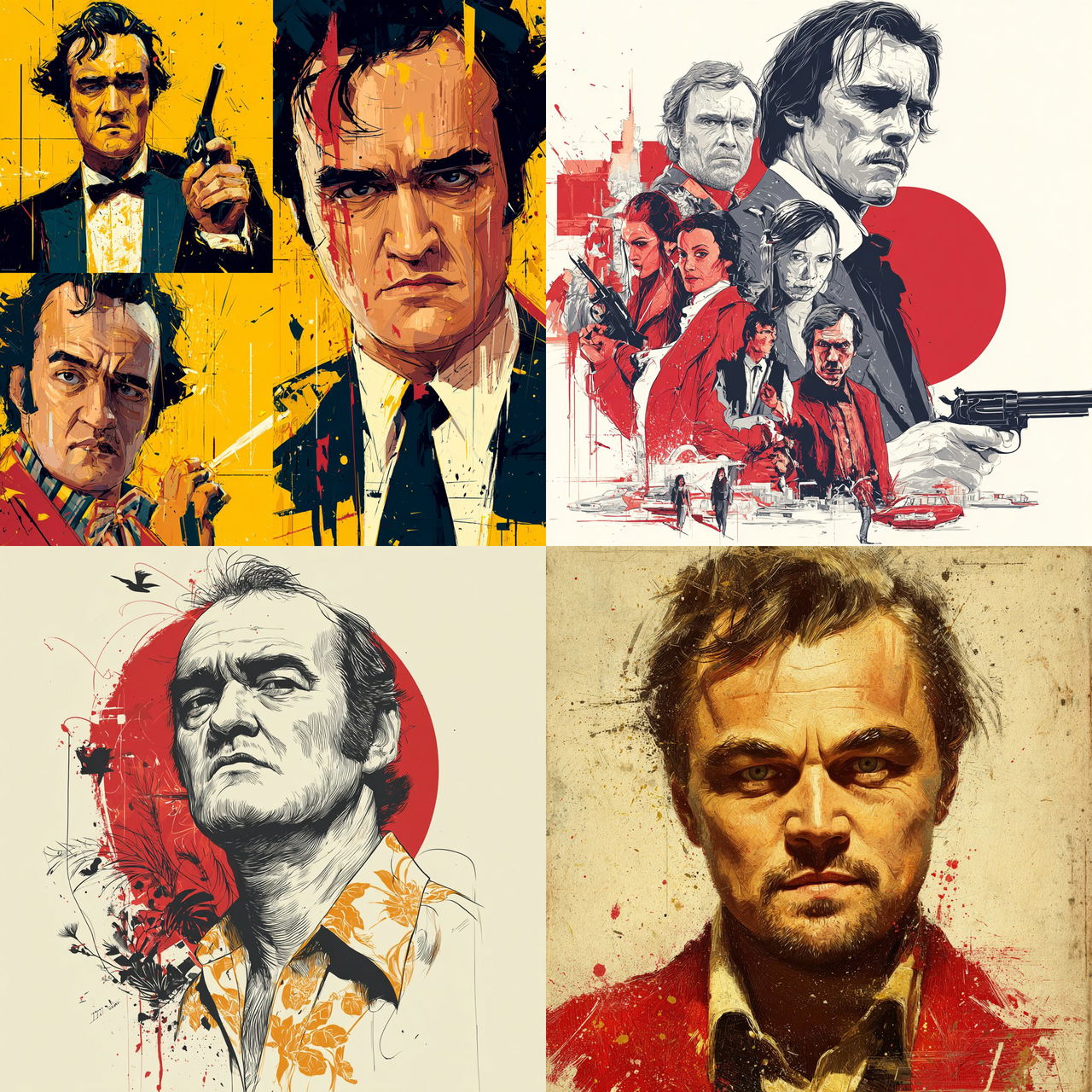 Quentin Tarantino style, Midjourney V7, render 1 of 4