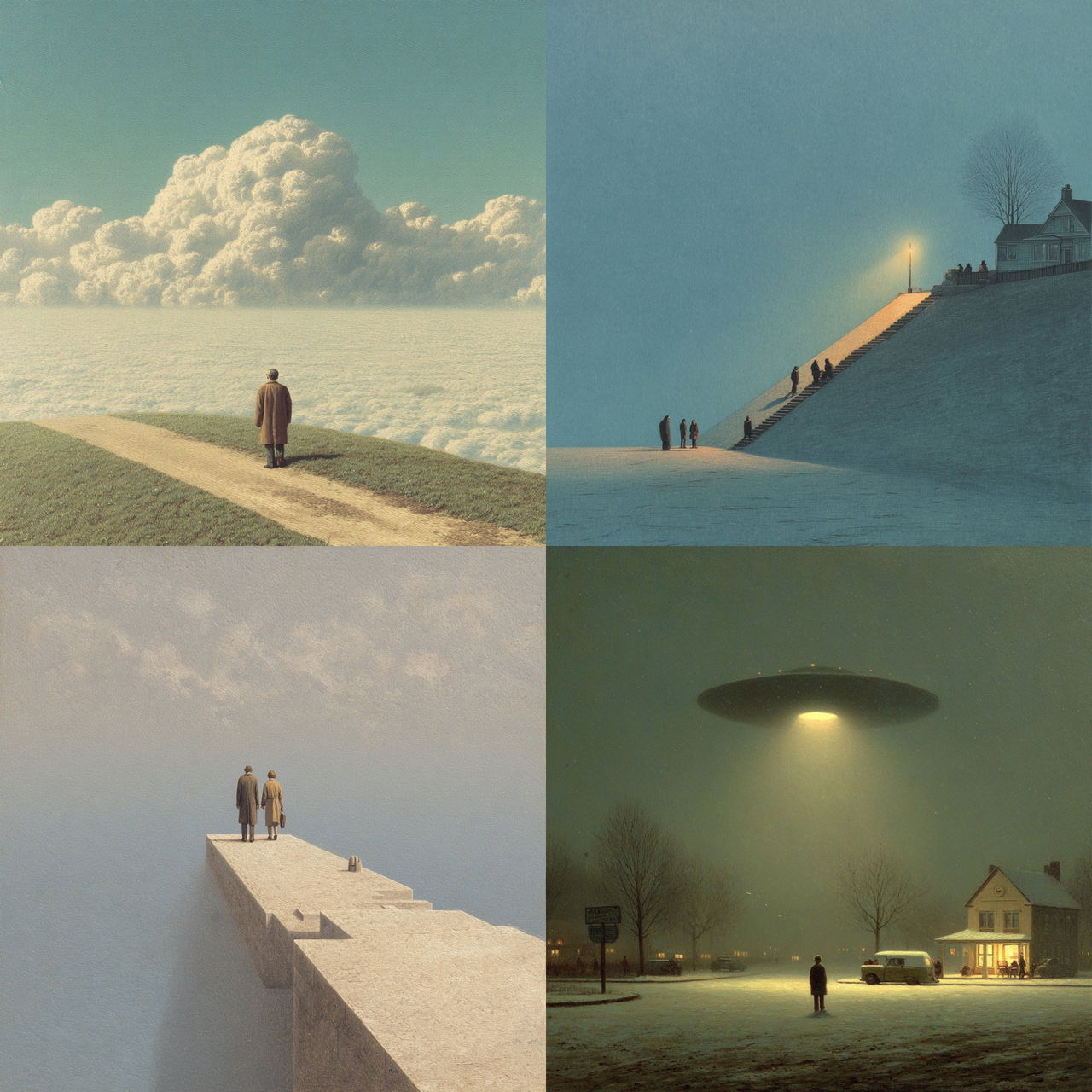 Quint Buchholz style, Midjourney V7, render 1 of 4
