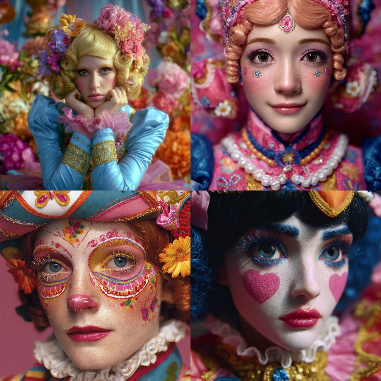 Rachel Maclean style, Midjourney V7, render 1 of 4