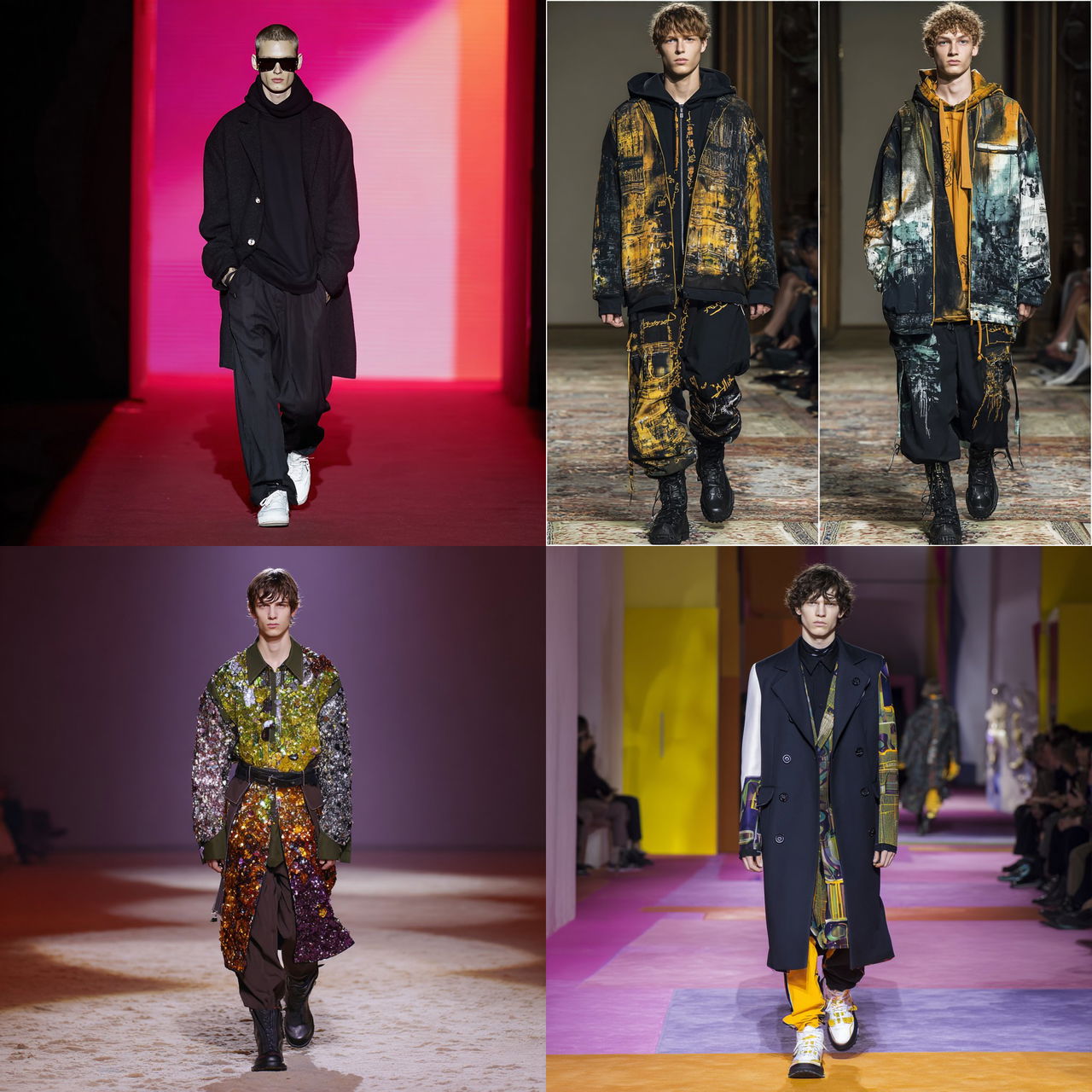 Raf Simons style, Midjourney V7, render 1 of 4