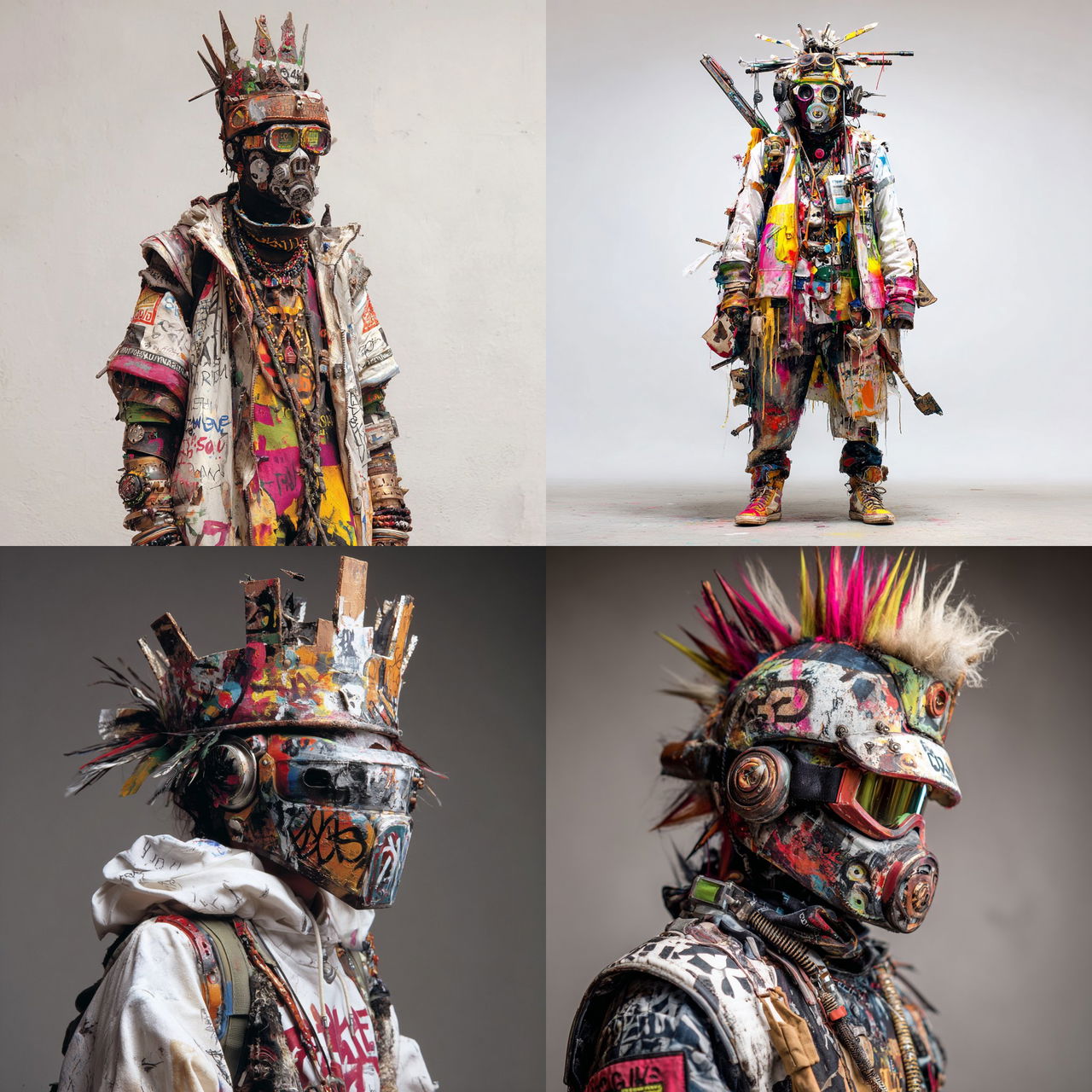 Rammellzee style, Midjourney V7, render 1 of 4