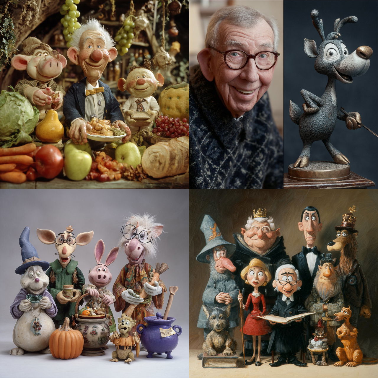 Rankin Bass style, Midjourney V7, render 1 of 4
