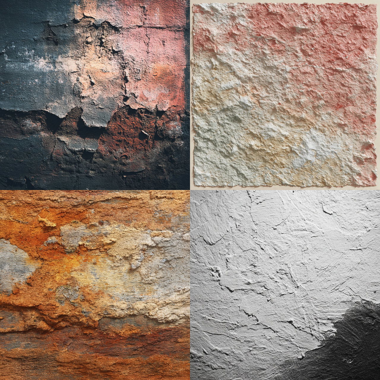 Raw texture style, Midjourney V7, render 1 of 4