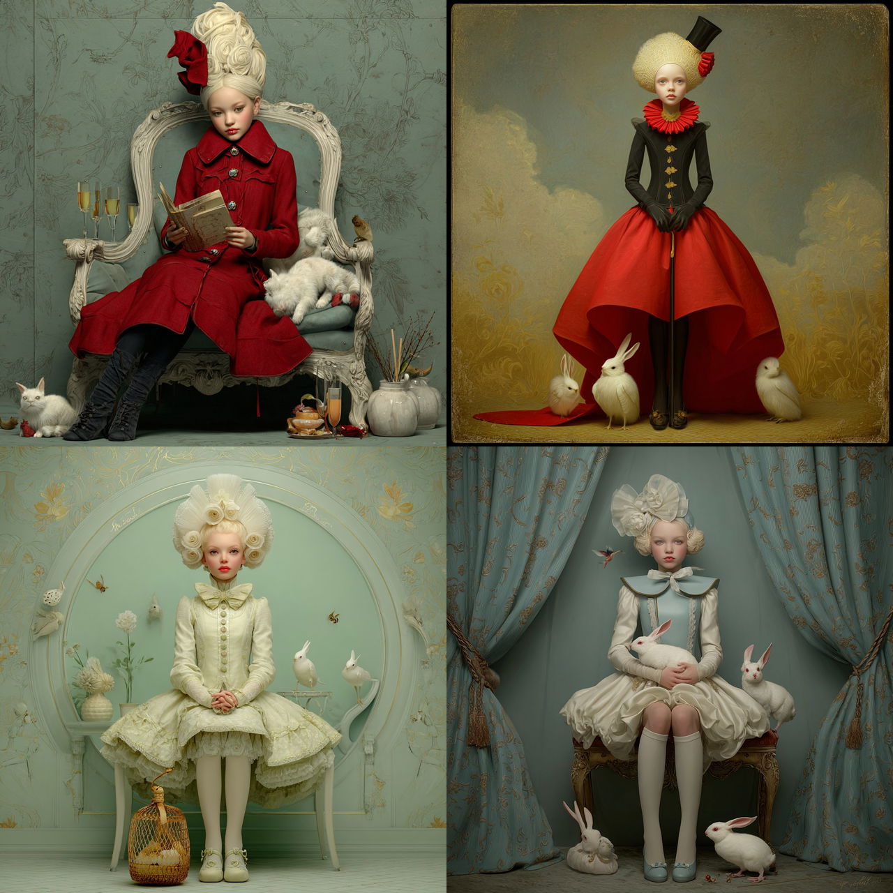 Ray Caesar style, Midjourney V7, render 1 of 4