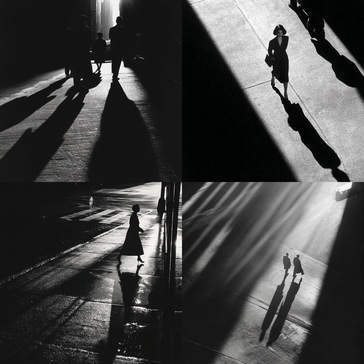 Ray Metzker style, Midjourney V7, render 1 of 4