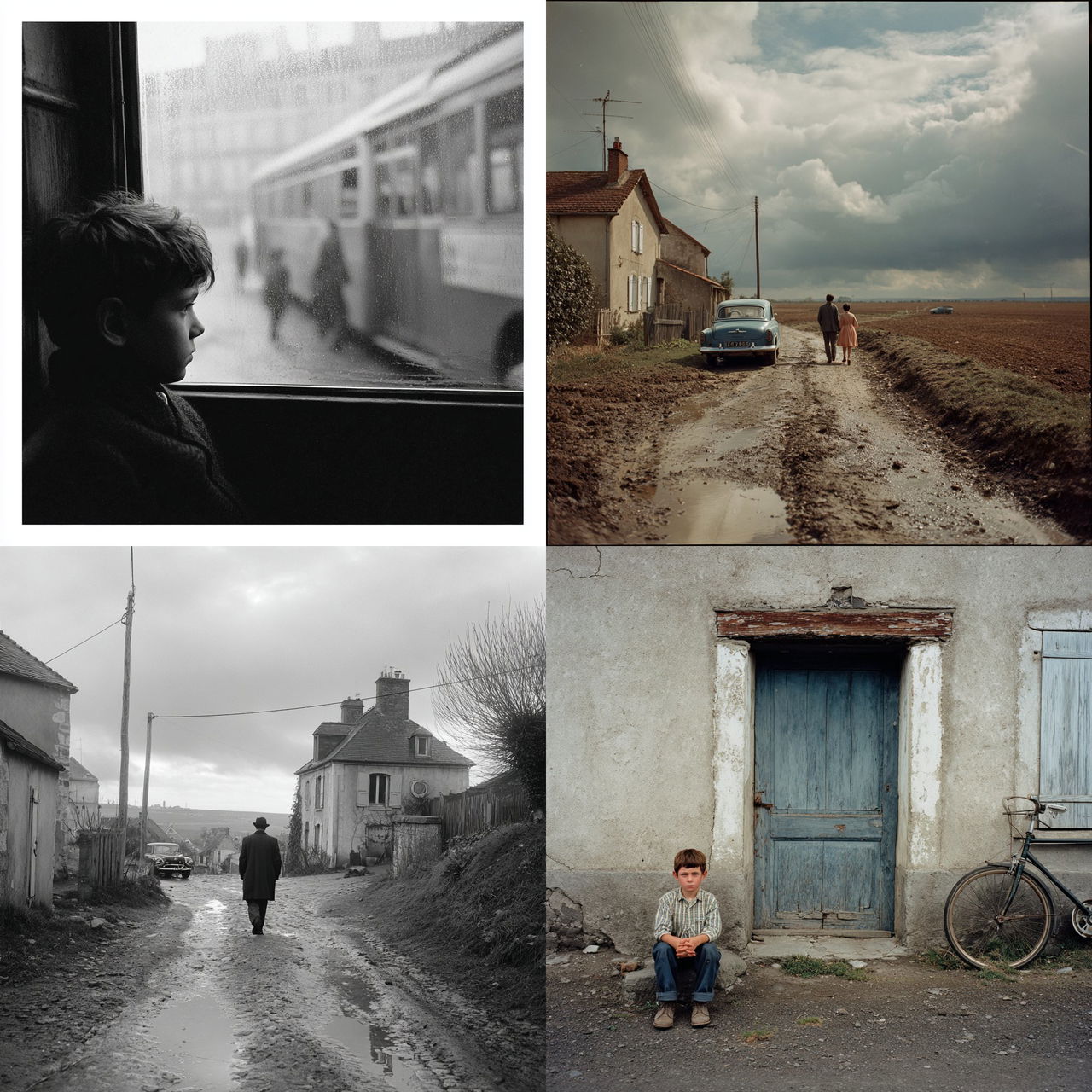 Raymond Depardon style, Midjourney V7, render 1 of 4