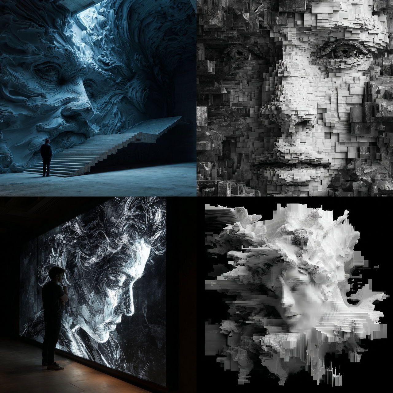 Refik Anadol style, Midjourney V7, render 1 of 4