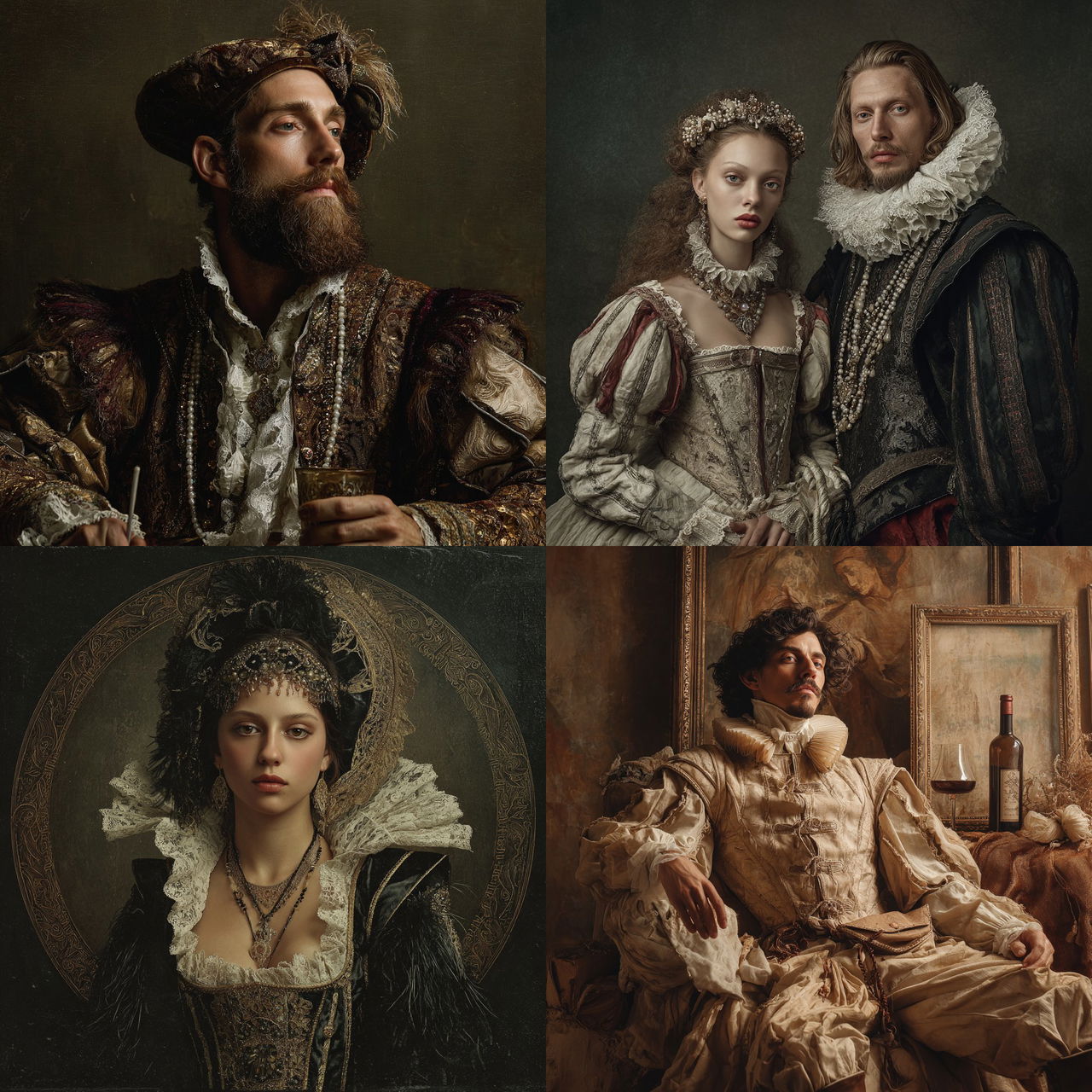 Renaissance style, Midjourney V7, render 1 of 4