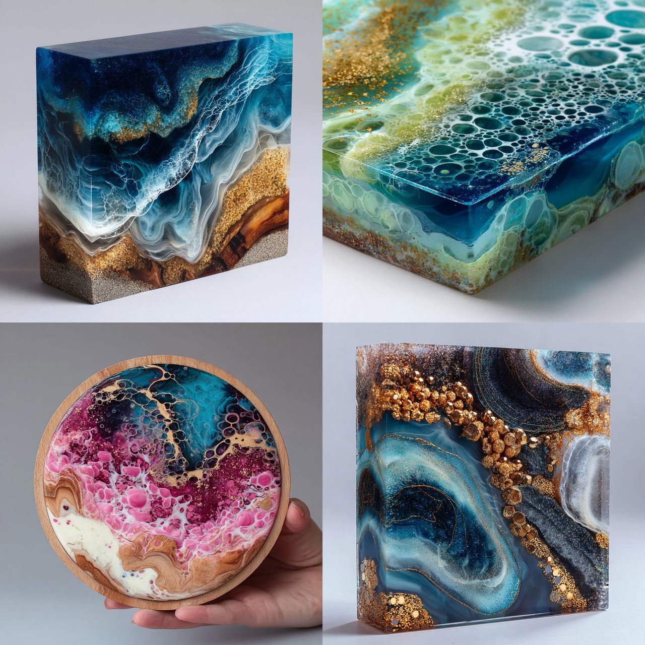 Resin art style, Midjourney V7, render 1 of 4