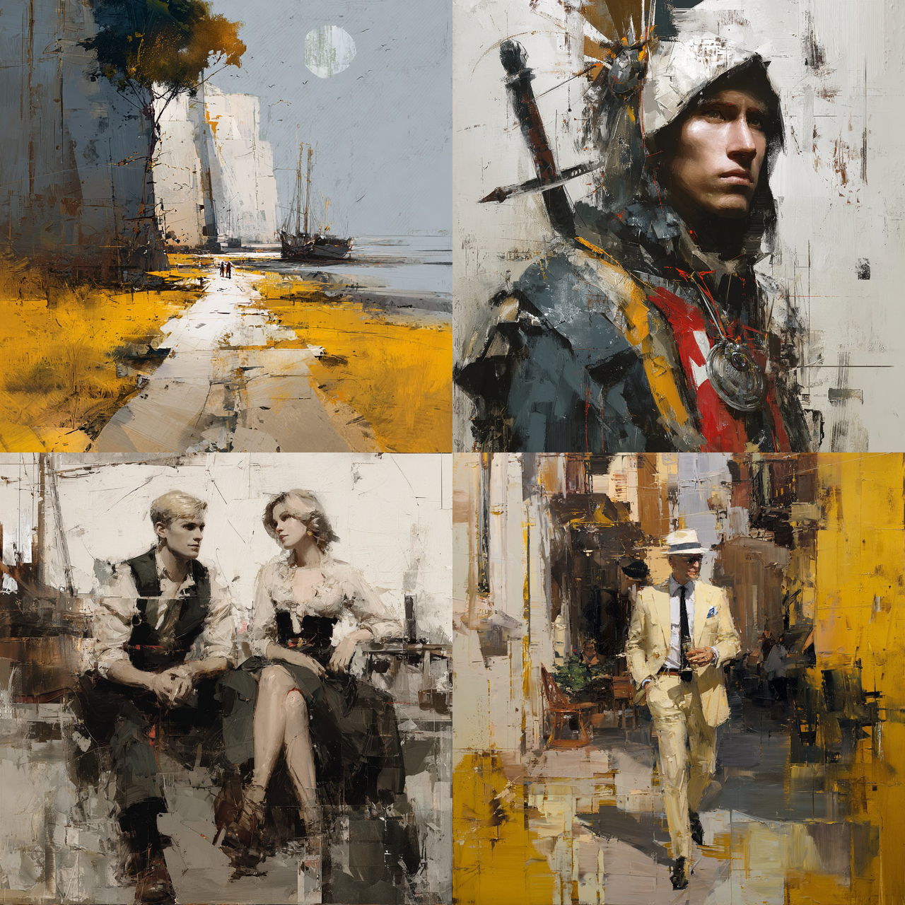 Richard Anderson style, Midjourney V7, render 1 of 4