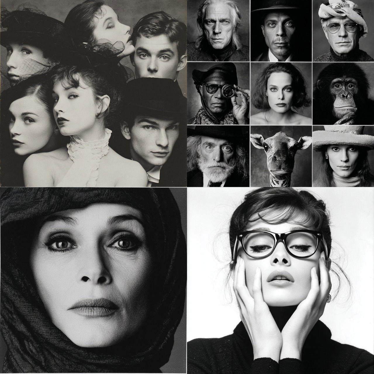 Richard Avedon style, Midjourney V7, render 1 of 4