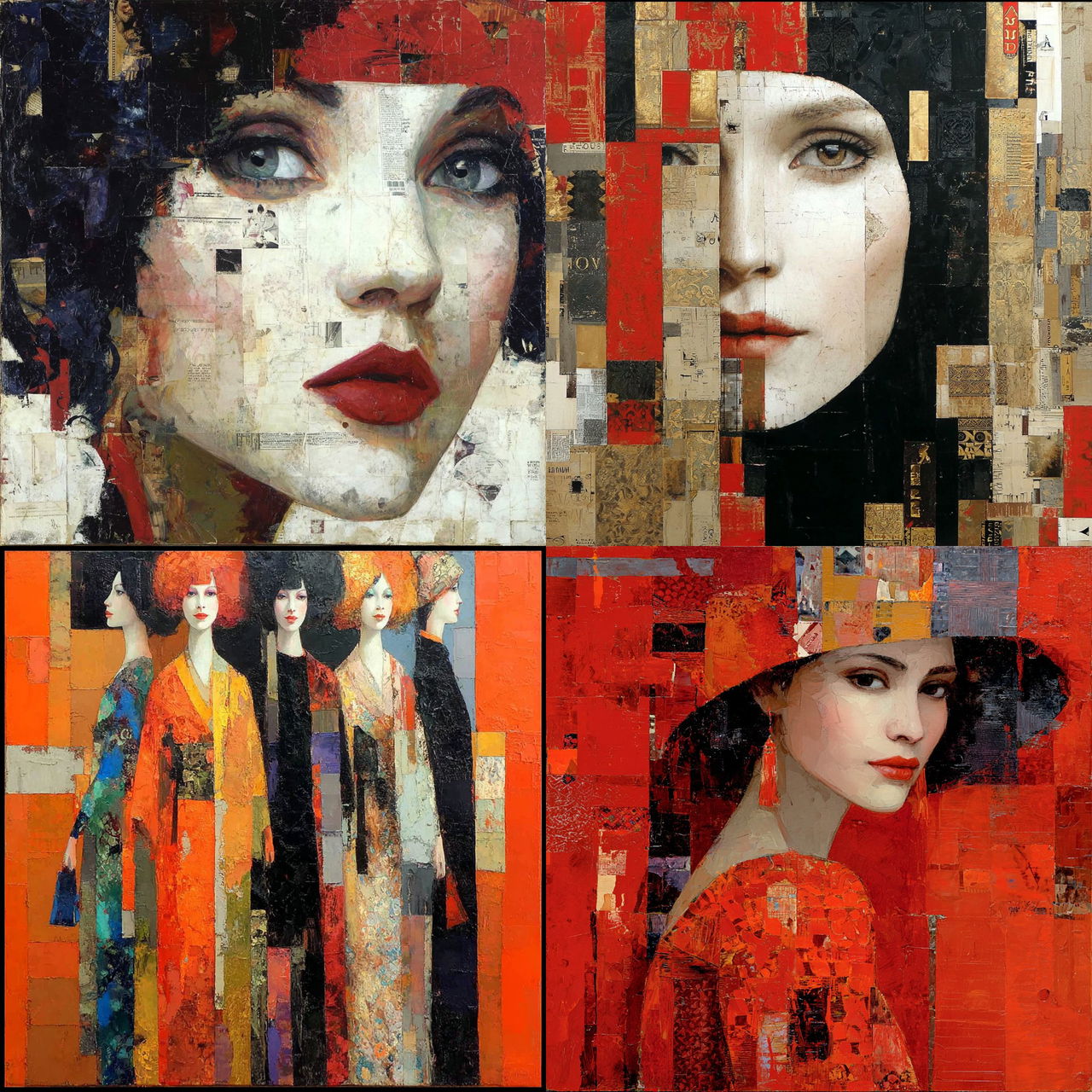 Richard Burlet style, Midjourney V7, render 1 of 4