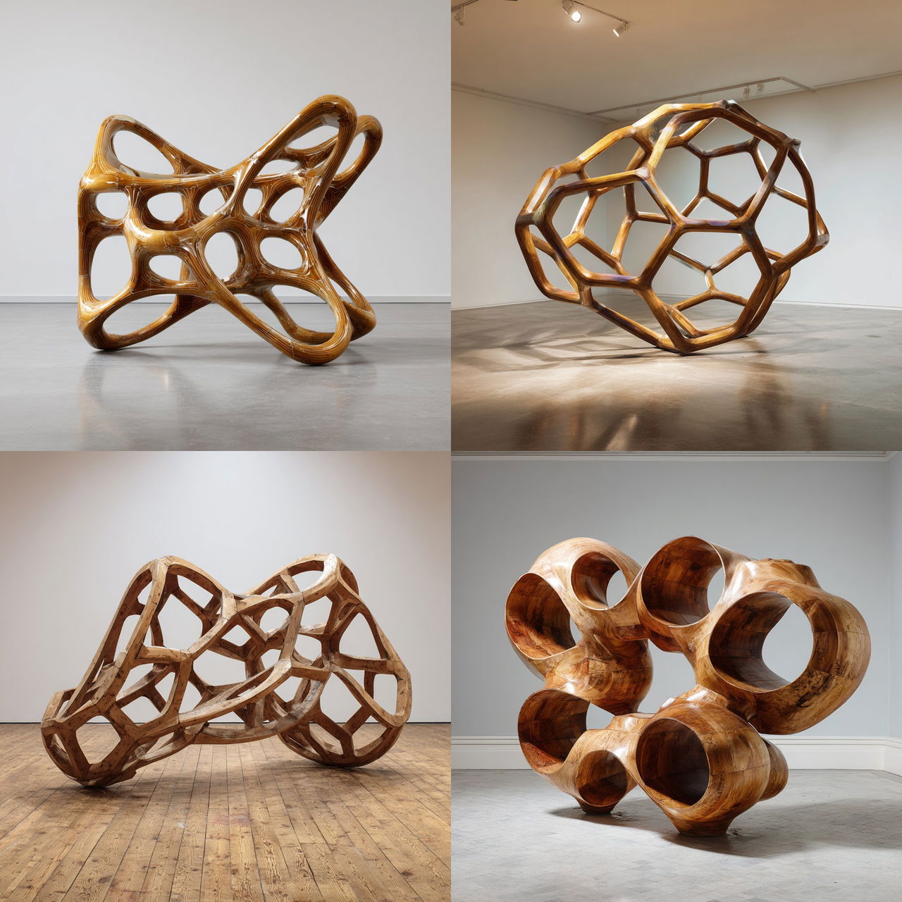 Richard Deacon style, Midjourney V7, render 1 of 4