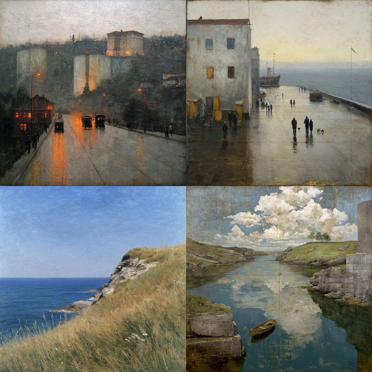 Richard Eurich style, Midjourney V7, render 1 of 4