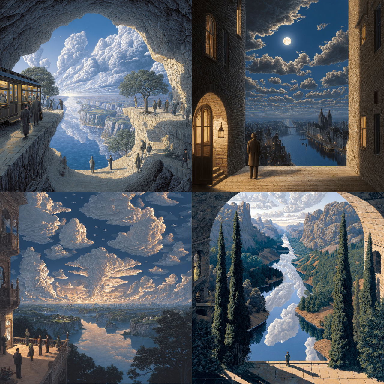 Rob Gonsalves style, Midjourney V7, render 1 of 4