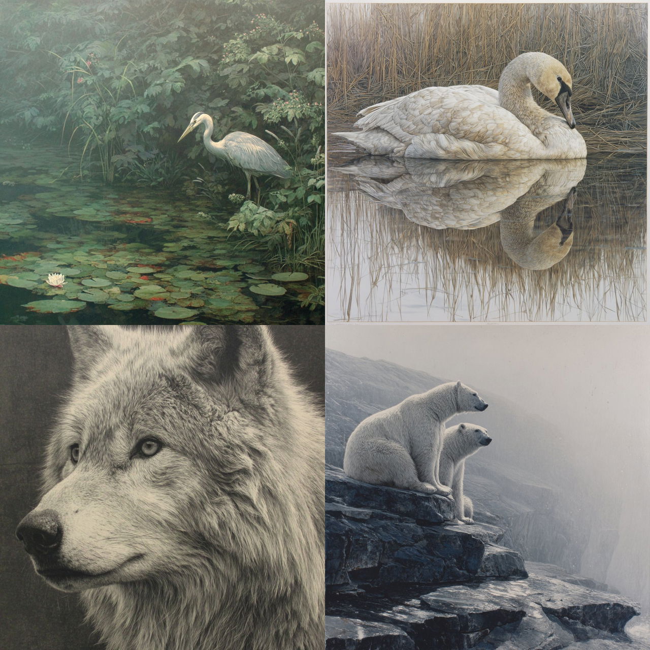 Robert Bateman style, Midjourney V7, render 1 of 4