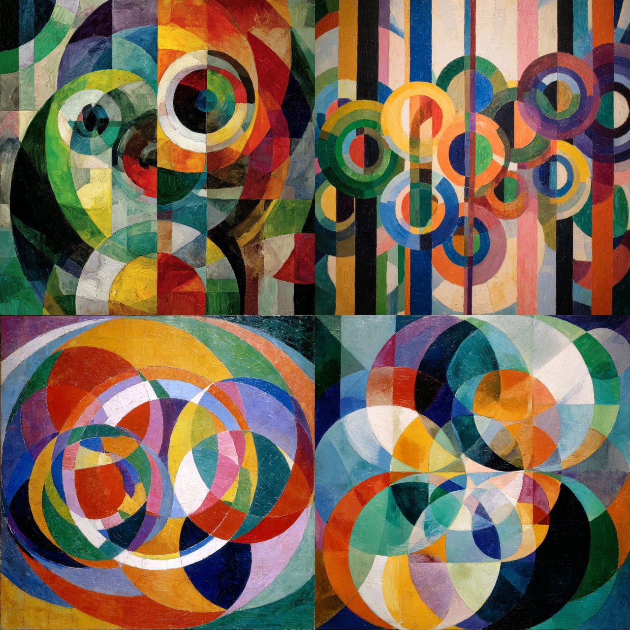 Robert Delaunay style, Midjourney V7, render 1 of 4