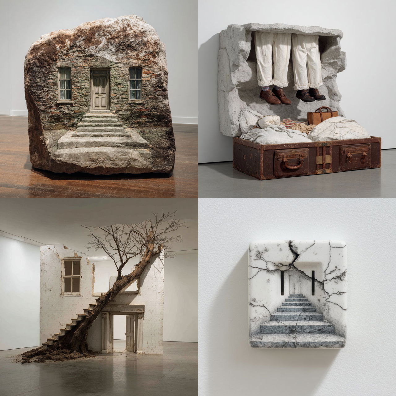 Robert Gober style, Midjourney V7, render 1 of 4