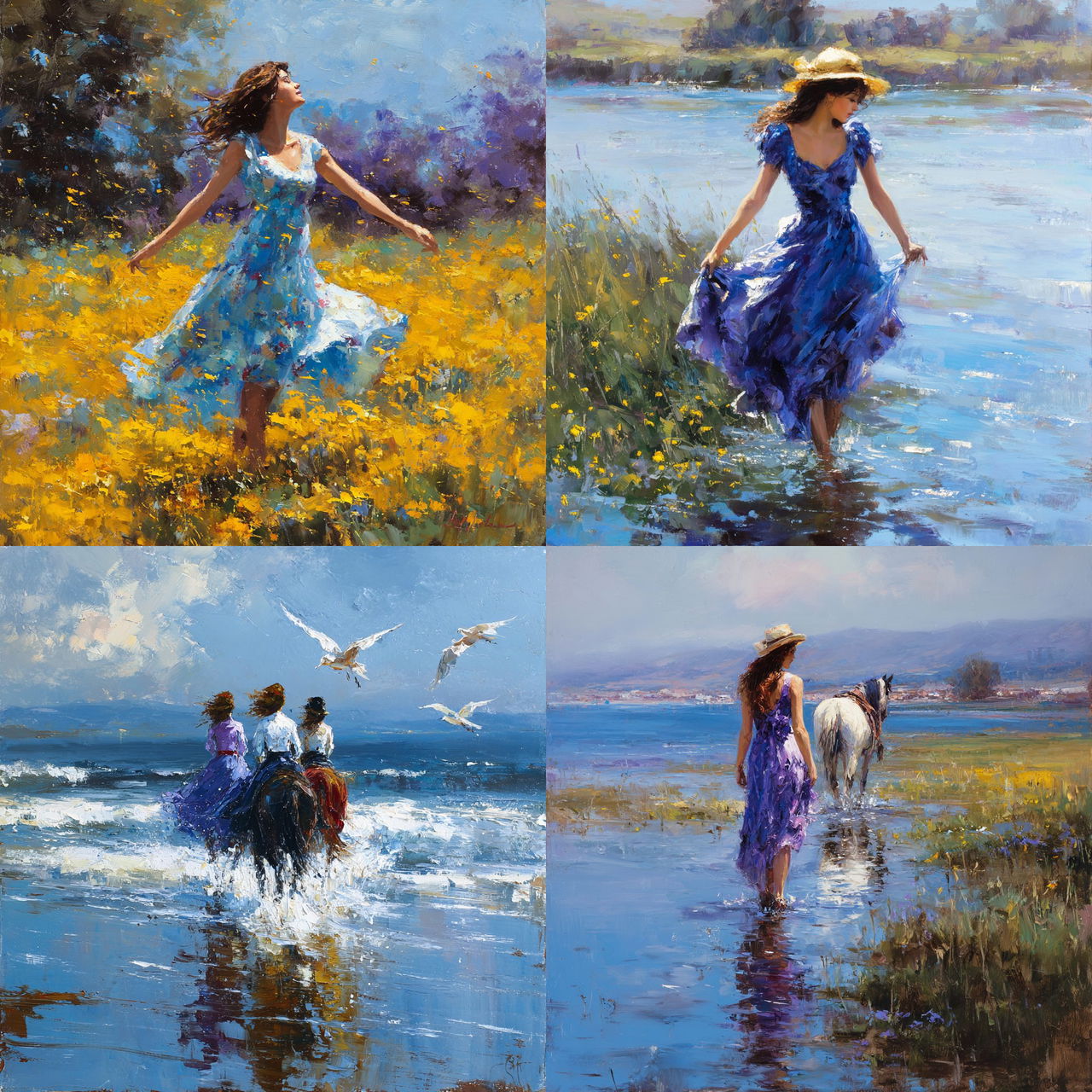 Robert Hagan style, Midjourney V7, render 1 of 4