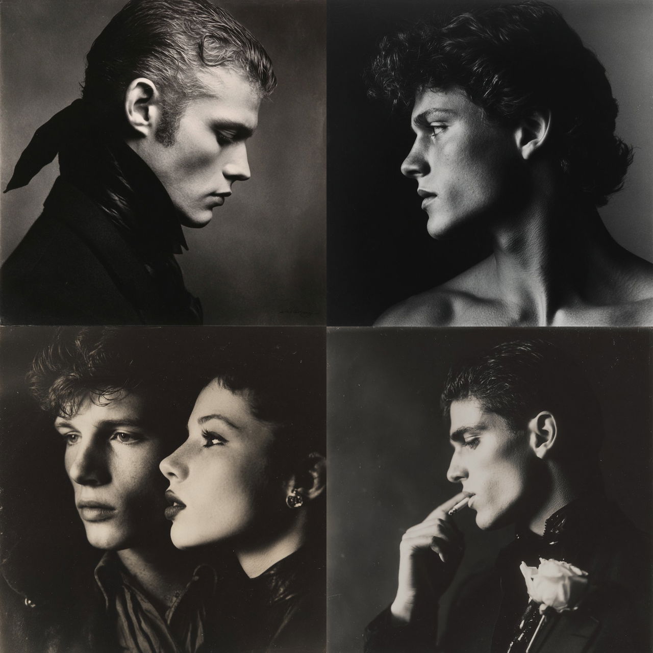 Robert Mapplethorpe style, Midjourney V7, render 1 of 4