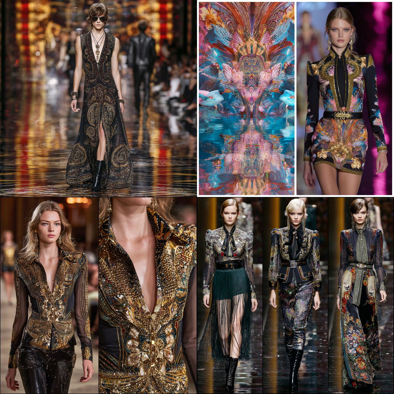 Roberto Cavalli style, Midjourney V7, render 1 of 4