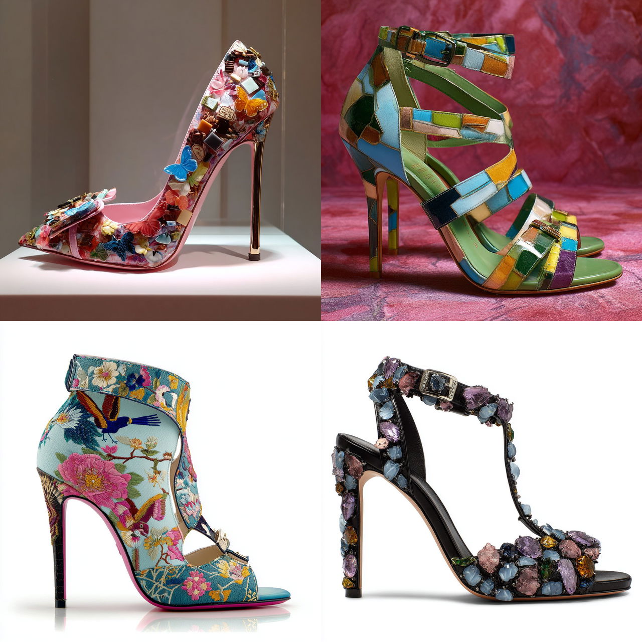 Roger Vivier style, Midjourney V7, render 1 of 4