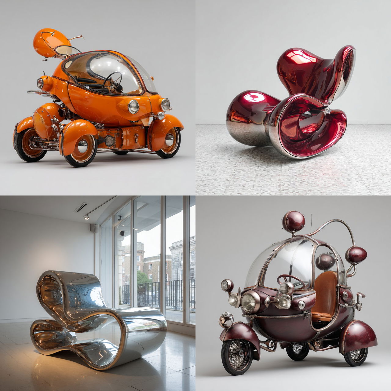 Ron Arad style, Midjourney V7, render 1 of 4
