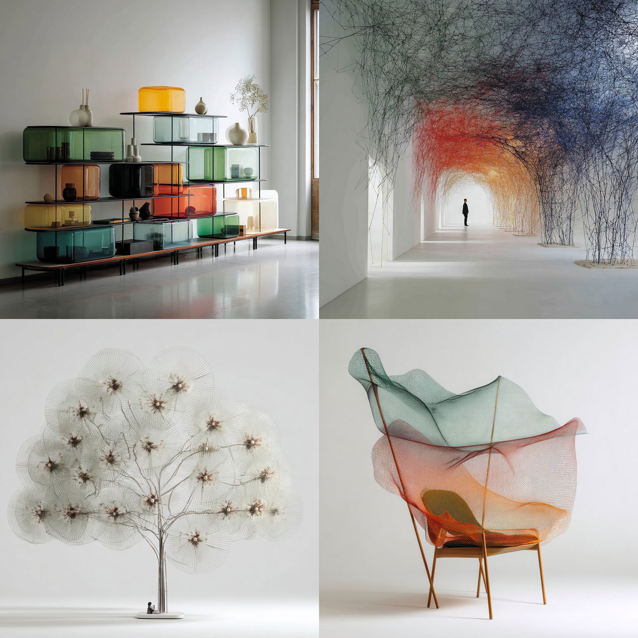 Ronan and Erwan Bouroullec style, Midjourney V7, render 1 of 4